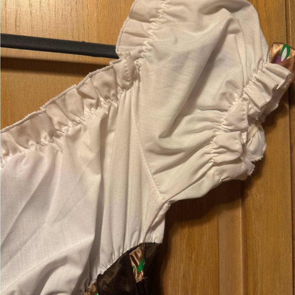 Leg Avenue German Dirndl Brown & White Peasant Dress - Oktoberfest 🇩🇪 - Picture 6 of 13
